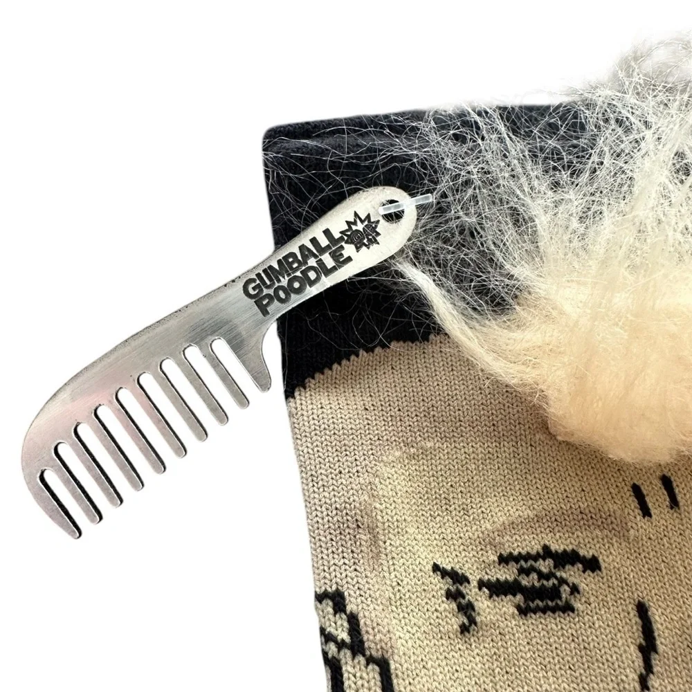 NWOT‎ Gumball Poodle Womens Donald Trump Socks with hair comb President Gag Gift